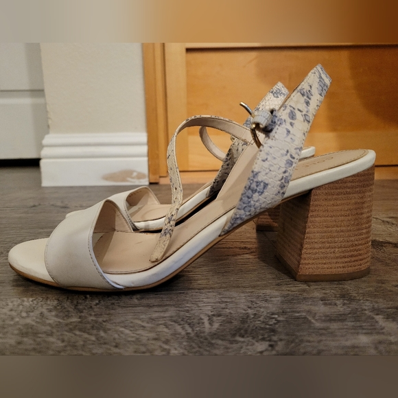 Cole Haan snake print heeled sandal - Picture 3 of 5